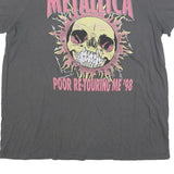 METALLICA Womens Grey Band T-Shirt L Short Sleeve Crew Neck Vintage Graphic