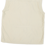 BURISPORT Mens Beige Polyester Blend Zip Jacket L Sleeveless Lightweight Utility