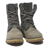 TIMBERLAND Womens Premium Lace-Up Ankle Boots Grey & Black Synthetic UK 4.5