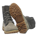 TIMBERLAND Womens Premium Lace-Up Ankle Boots Grey & Black Synthetic UK 4.5