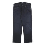 7 FOR ALL MANKIND Mens Jeans Blue Regular Straight Denim Medium W34 L27 Cotton