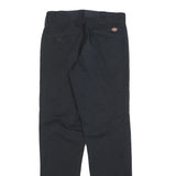 DICKIES Mens Cotton Blend Navy Slim Straight Trousers W28 L30 Workwear Casual