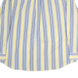 CHAPS Mens Yellow & Blue Striped Shirt 2XL Cotton Button Down Long Sleeve