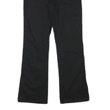 DICKIES Womens Black Regular Fit Straight Leg Trousers W26 L26 Cotton Blend Zip