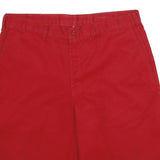 DICKIES Mens Shorts Red Casual L W34 Durable Polyester Blend Comfortable