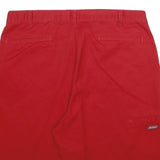 DICKIES Mens Shorts Red Casual L W34 Durable Polyester Blend Comfortable