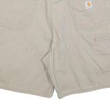 CARHARTT Mens Shorts Beige Casual L W36 Cotton Blend Comfort Style