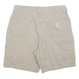 CARHARTT Mens Shorts Beige Casual L W36 Cotton Blend Comfort Style