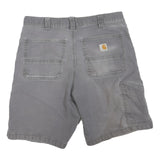 CARHARTT Mens Shorts Grey Casual Regular Fit M W34 Durable Cotton Blend