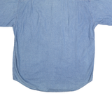 RIVERS END Mens Blue Cotton Blend Denim XL NASCAR Coca-Cola Logo Shirt