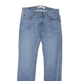 LEVI'S Womens Slim Blue Denim Jeans W26 L28 Zip Classic Fit Straight Plain