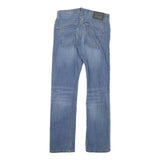 LEVI'S Womens Slim Blue Denim Jeans W26 L28 Zip Classic Fit Straight Plain