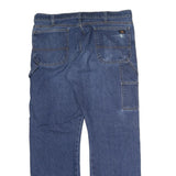 DICKIES Mens Regular Blue Denim Jeans W38 L30 Workwear Zip Closure Relaxed