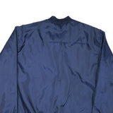 REEBOK Mens Navy Blue Bomber Jacket M Nylon Plain Sportswear Zip Closure