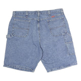 WRANGLER Mens Denim Blue Casual Cargo Shorts XL W40 Cotton Workwear