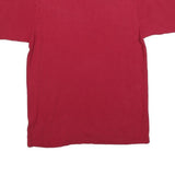 ADIDAS Mens Red Hoosiers Cheerleading Graphic T-Shirt S Short Sleeve Crew Neck