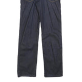 BOSS HUGO BOSS Mens Jeans Blue Regular Straight Denim Dark W32 L30 Stylish Zip