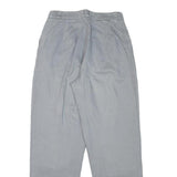 ROCHELLE Womens Cotton Blend Relaxed Blue Trousers W26 L27 Casual Zip