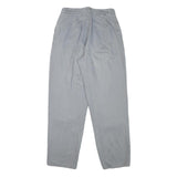 ROCHELLE Womens Cotton Blend Relaxed Blue Trousers W26 L27 Casual Zip