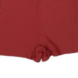 ADIDAS Womens Shorts Red & White Slim S W28 Sportswear Logo Swimwear