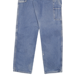 DICKIES Mens Jeans Blue Regular Straight Denim Medium W30 L32 Workwear Zip