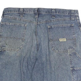 WRANGLER Mens Denim Blue Cotton Casual Shorts L W40 Carpenter Style