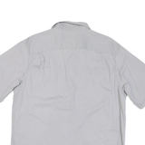 WRANGLER Mens Grey Cotton Blend Shirt L Casual Button Pocket Classic