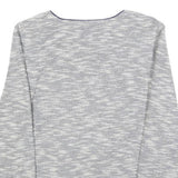 ETAM Womens Grey Cotton Blend Zip Jacket XS Knit Textured Casual Outerwear