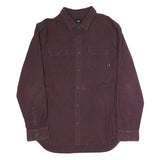 VANS Mens Maroon Shirt XL Cotton Blend Button Long Sleeve Casual Workwear
