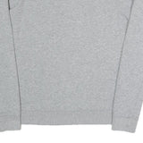 NIKE Womens Grey Sweatshirt Crew Neck S Cotton Blend Logo Print Casual Pullover