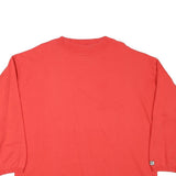 WINDSURFING Mens Red Cotton Blend Crew Neck M Sweatshirt Gstaad Saanenland Print