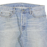 CARHARTT Mens Denim Blue Casual Shorts L W34 Cotton Blend Regular Fit Button