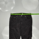 505 Levis Cord Trousers - 38″ Waist Black Cotton Blend