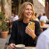 Honey Flora iPhone 14 Case - Lifestyle photo showing phone case in use