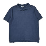 Nike Polo Shirt - XL Blue Cotton