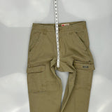 Wrangler Cargo Trousers - 32W 31L Khaki Cotton