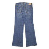 LEVI'S Womens Blue Regular Flared Denim Medium W28 L29 Classic Cotton Blend Zip