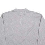 NIKE Womens Grey Crew Neck L Sweatshirt Nike Swoosh Logo Running Sports