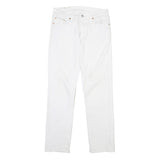 LEVI'S 511 Womens White Regular Skinny Denim Jeans W28 L28 Button Closure