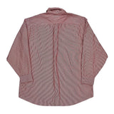 Tommy Hilfiger Striped Shirt - Large Red Cotton