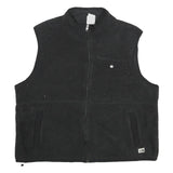 THE NORTH FACE Womens Black Fleece Vest 2XL Polyester Zip Closure Casual Outdoor