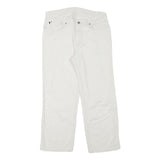 RALPH LAUREN POLO JEANS COMPANY Mens Cotton Blend White Regular Fit Straight Leg