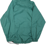 WOOLRICH Mens Green Polyester Blend Windbreaker XL Jacket Zip Hooded Plain
