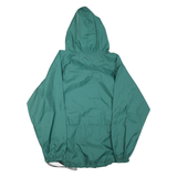 WOOLRICH Mens Green Polyester Blend Windbreaker XL Jacket Zip Hooded Plain
