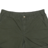 CARHARTT Womens Shorts Green Casual M W32 Cotton Blend Comfortable Fit