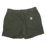 CARHARTT Womens Shorts Green Casual M W32 Cotton Blend Comfortable Fit