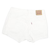 LEVI'S Womens White Casual Cut-Off Denim Shorts M W29 Summer Fashion