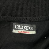 Kappa Polo Shirt - Large Black Cotton