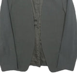 THEORY Womens Black Jacket S Cotton Blend Plain Minimalist Workwear