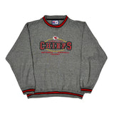 Kansas City Chiefs Logo Athletics Football Sweatshirt - Large Gray Polyester Blend